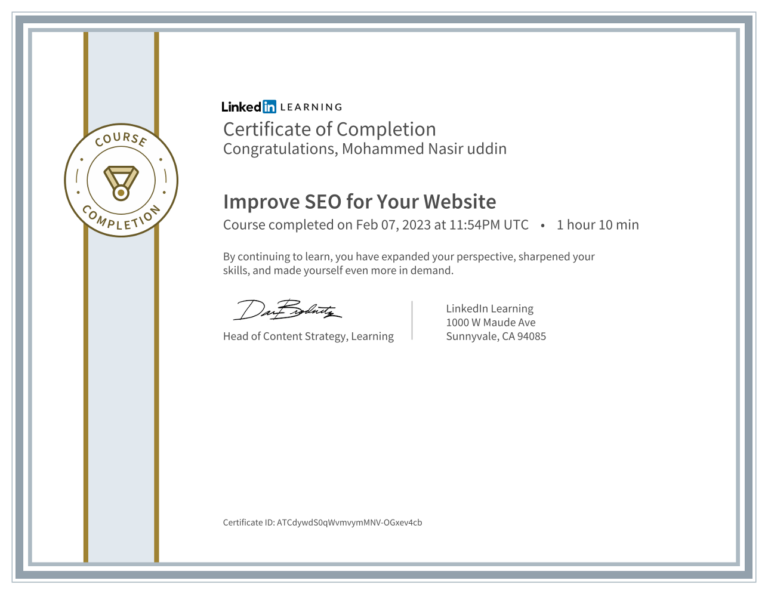 SEO Certificate