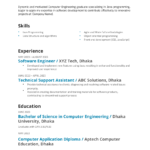 Fresh Graduate CV Template