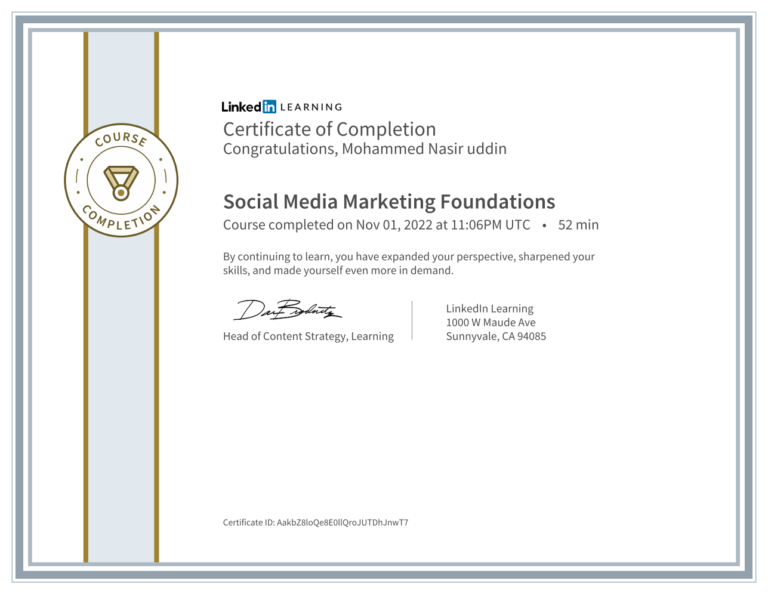Certified Social Media Marketing Consultant